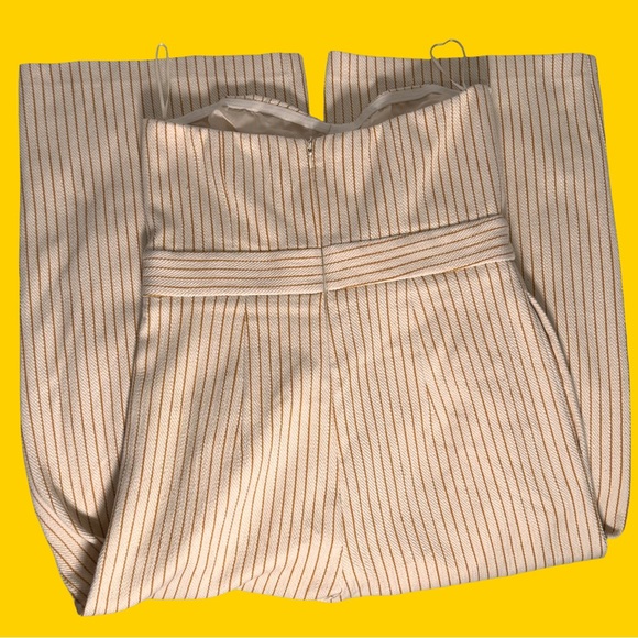 Topshop Cream Strapless Jumpsuit - Picture 5 of 6